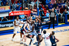 Lawrence, KS - December 2, 2025 - guard Melvin Council Jr. #14 of the Kansas Jayhawks during a game against UConn in Allen Fieldhouse in Lawrence, KS. Photo by Kansas Athletics