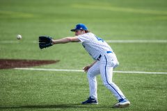 LAWRENCE, KS - 03.06.2025 - right-handed pitcher Jeremy Allen #44 of the Kansas Jayhawks during game vs Milwaulkee in Lawrence, KS. Photo by Sydney Allan/Kansas Athletics