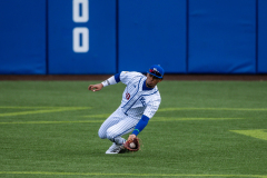 LAWRENCE, KS - 03.06.2025 - outfielder Derek Cerda #10 of the Kansas Jayhawks during game vs Milwaulkee in Lawrence, KS. Photo by Sydney Allan/Kansas Athletics