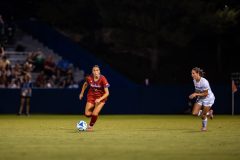 Lawrence, KS - October 2, 2025 - defender Jordan Fjelstad #11 of the Kansas Jayhawks during a game against KSU at Rock Chalk Park in Lawrence, KS. Photo by Sydney Allan/Kansas Athletics